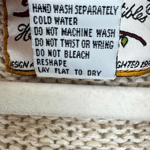 Heirloom Collectibles Womens Vintage 90s Knit Cardigan Sweater Sz M Floral Ramie - Picture 7 of 9